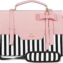 MATEIN Laptop Bag for Women, 15.6 inch Slim Computer Briefcase Sleeve Case, Lightweight Cute Girly Messenger Shoulder Carrying Work Tote Bag with Rfid Pocket, Sister Gifts for School Girl Office, Pink-picture-19