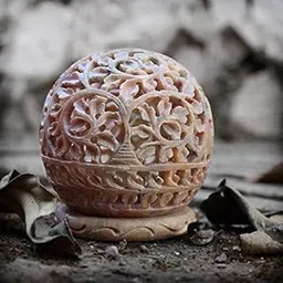 Marble Soapstone Round Tea Light Candle Holder - Perfect Handmade for Gifting, Decorative Home and Office Decor Perfect use for Temple-picture-20