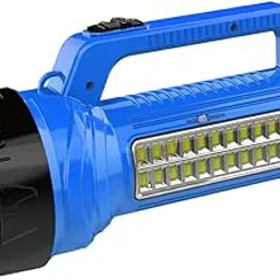 Pick Ur Needs® Long Range Torch Lights Emergency Search Light Rechargeable 100W + 24 SMD LED Side Lights (Blue)-image-74