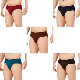 Men's Cotton Brife(Pack of 5) (Plain_BRIFE_5PCS-90) Multicolour-picture-41
