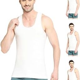 vip Men's Solid Regular Fit Vest COOLFINISH_PO4_95_White-picture-30