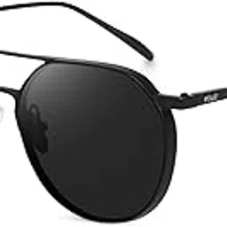 i rayz Round Metal Sunglasses | Classic UV Protection Eyewear for Men & Women | Stylish Retro Design-picture-36