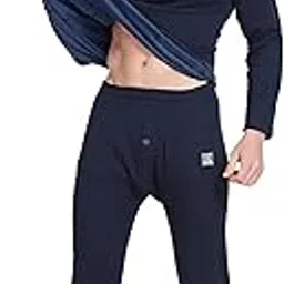 OOSHIN UK Mens Thermal Signature Set (Upper + Lower) |Cotton Rich | Fit to Comfort | Extra Warme in Side Layer | Authentic Product | for Chilled Weather Thermal |-picture-42