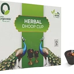 Herbal Dhoop Cup | 100% Natural Organic | Charcoal-Free, Handcrafted for Meditation, Pooja & Aromatherapy | Long-Lasting Fragrance (Per Pack of 12 Cups)-picture-10