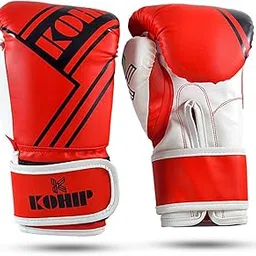 Boxing Gloves Fighting Gloves PU Material Punching Bag Gloves for Training (12 oz, Red White)-picture-23