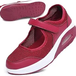 git-up Women's Comfortable Working Nurse Shoes Non-Slip Adjustable Breathable Walking Sneaker Fitness Casual Nursing Shape Shoes Mary Jane Sneaker-picture-10