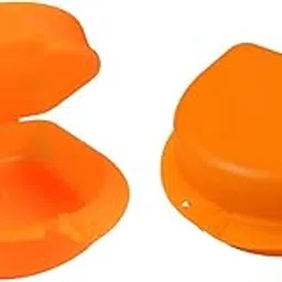 Dentosmile Dental Orthodontic Retainer/Aligner Case/Box/Mouth Guard and Denture Storage in Orange Colour (2)-picture-12