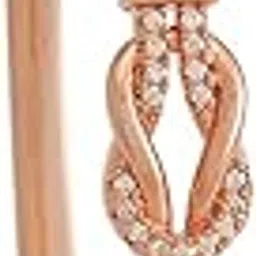 kushal's Fashion Jewellery White Rose Gold Polished Zircon Kada With Locking System |Best For Gifting, Bride, Bridemaids & Special Occasion | Zircon Kada For Women - 441065-picture-41