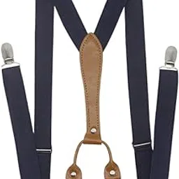 Men's Suspenders with 4 Clips Adjustable Y Shape Elastic Straps-image-57