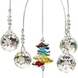 Glass Suncatcher Beautiful Super Sparkling K9 Crystal Car Hanging k9c-5-image-55