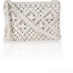 urooz Macrame Women handmade crossbody sling bag/Tote Bags For Girls Women's Fashion Gift,-picture-19