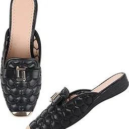 tryme Style Fancy Trending and Comfort Flat Bellies Sandal Mules for Womens and Girls-picture-18