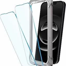 Affix 2 Pack for iPhone 16e /14/13/Pro Tempered Glass, Screen Protector Guard with Auto-Align Installation Tool, 9H Hardness Shatterproof, HD Clear Scratch Resistant-picture-48