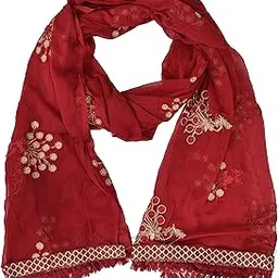 youthquake Heavy Embroidered Work Chiffon Dupatta for Womens & Girls With Fancy Lace-picture-16