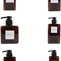 Jazzy Pearls® 6Pcs Foaming Soap Dispenser Cosmetic Containers Bottle Brown|Home & Garden | Bath | Soap Dishes & Dispensers-image-3