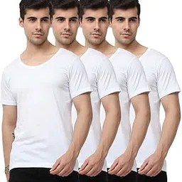 otoman Men's Super Combed Cotton Half Sleeve Vests | Ultra Soft Fabric | Made in India | White-picture-31
