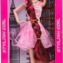 Drop Out Seller Long Hair Doll with Assesries Set Toy for Girls Fashion Doll Toy for, Girls, Kids Movable Doll Set with Foldable Hands and Legs for Doll Pack of-1-picture-36