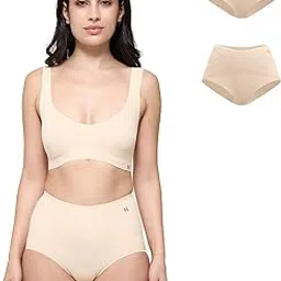 krvvy Pack of 2 Seamless Shaping Briefs | High-Rise, All-Day Shapewear Panty for Women with 100% Cotton Gusset | Ultrasoft Fabric for All Day Comfort-picture-12