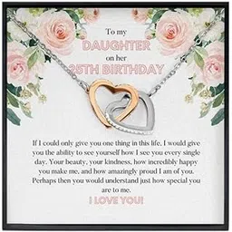 rakva 925 Sterling Silver Gift Daughter Necklace,Daughter 25th Birthday Necklace Gift, Birthday Necklace Gift For Daughter, Necklace With Card-picture-10