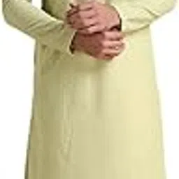 manyavar Men's Cotton Blend Self-Design Kurta Pyjama Set (2pcs)-picture-37