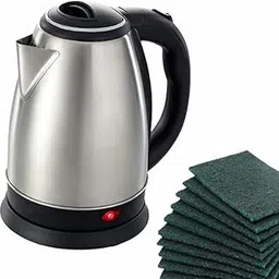 SHOPKART Automatic Stainless Steel Electric Kettle Cleaning Scrub Pad for Cleaning Utensils (10), Stainless Steel Accurate Temperature Controller, Cleaning Scrub Pad-picture-29