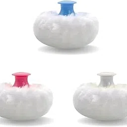 Baby Powder Puff with Transparent Container | Ultra Soft Powder Puff for Babies | Face & Body Cosmetic Powder Puff Sponge | Multi-Color | Easy-to-Dry & Comfortable Multi Color (3)-image-48