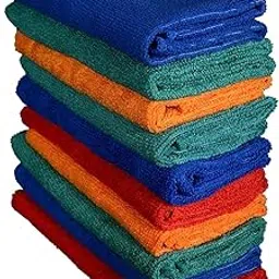 Kingsway Multi-Purpose Microfiber Cleaning Cloth for Car, Home & Office, 250 GSM, Size: 40x40 cm, Pack of 10 Piece-picture-33