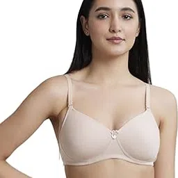 salient Everyday Cotton Padded & Non Wire T-Shirt Bra for Women with Detachable Straps-picture-21