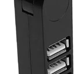 3 Port Mini USB 2.0 Hub 270 Degree Rotatable Compact Size Portable for Mouse Black | Computers/Tablets & Networking | Computer Cables & Connectors | USB Cables, Hubs & Adapters-image-24