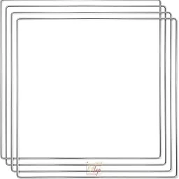 TIPTOP DECORATION Premium Handmade Square Steel Rings for Dream Catcher and Macramé Craft (10 Inch, Set of 12 Pieces)-image-3