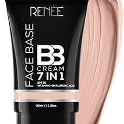 RENEE Face Base BB Cream 7 in 1 with SPF 30 PA+++, Enriched with Hyaluronic Acid, Vitamin C, Hydrates, Nourishes & Smoothens Skin Texture, Sesame 30ml-picture-27