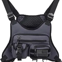 ujeavette Men Women Chest Rig Bag Breathable Chest Backpack for Outdoor-picture-12