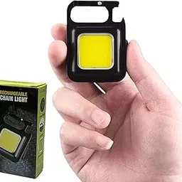 Rechargeable LED Light Built-in Lithium Battery Small Size with 4 Lighting Modes Magnet Bracket Bottle Opener Waterproof Design Long Lighting Lime image 1