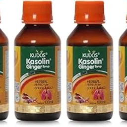 Kudos Kasolin Ginger Syrup 100 ml (Pack of 4) | Ayurvedic Medicine for Cough & Sore Throat Relief-picture-28