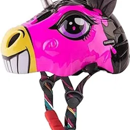Headzup Rainbow Rider 3D Cycling Helmet with Tail Light | Lightweight & Adjustable Size | Multi-Sport Helmet for Kids Toddlers Boys Girls | for Age 3-10 | for Cycling, Skating (48-52cm)(Yellow/Pink)-picture-24