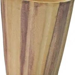 Bloom Bagicha Strips Khaki Gamla Pot for Succulent/Outdoor/Indoor/Offices Desks/Bedside Table/Home and Garden Decor (Brown)-image-46