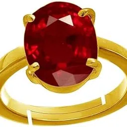 gvr collection 9.25 Ratti 8.25 Carat Natural Ruby Stone Manik Ring Adjustable Panchdhatu Ring for Men & Women-picture-23