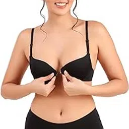 voler haut reveal your style Voler Haut Women Lingerie Set | Front Closure Seamless Pushup Underwired Padded T-Shirt Bra & Matching Soft Stretchable Panty | Honeymoon, Beachwear, Swimwear, Party & Daily Use Innerwear for Women-picture-11