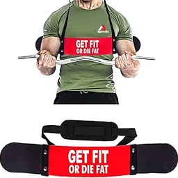 Aprodo Arm Blaster - Heavy Duty Biceps Isolator for Bodybuilding, Weightlifting, Gym, Exercise, Workout - Bicep Arm Trainer, (RED)-picture-25