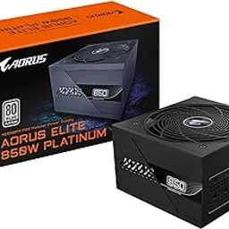 GIGABYTE GP-AE850PM PG5 850W Power Supply | 80 Plus Platinum | Fully Modular | PCIe 5.0 Ready | Japanese Capacitors | Smart Fan | ATX PSU image 1