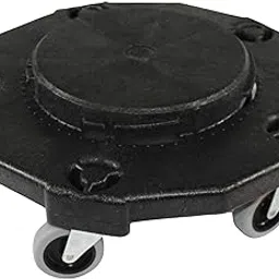 Genuine Joe GJO11586 Trash Receptacle Round Dollies, Black-picture-30