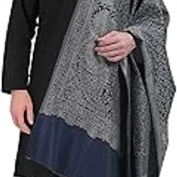 Men's Kashmiri Wool Jamawar Shawl – Traditional Paisley Design – Soft & Warm Winter Wrap Stole for Men | Perfect for Ethnic, Casual Wear (BLUE)-image-76