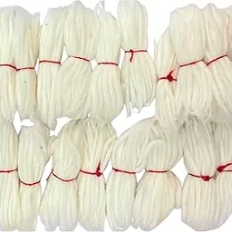 DIVYAH 250 pcs Cotton Wicks for Pooja – 3 Inch Jyot Batti | Handmade Long Tip Diya Wicks for Ghee/Oil Lamps | White Cotton Vilakku Thiri for Daily Puja, Aarti, Diwali, Navratri-picture-22