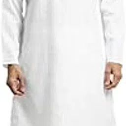sojanya (Since 1958 Men's Cotton Blend White Kurta & White Churidar Pyjama Set-picture-20