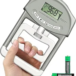 GBEX Grip Strength Tester,Digital Dynamometer Hand Grip Measurement Meter,Forearm Trainer Power 198 Lbs/90 Kgs,Grip Strengthener Meter for Home School to Testing and Training-Multicolour-image-12