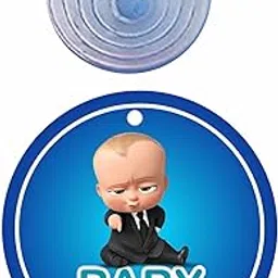 Baby On Board Car Hanging Sign Round 4.7 X 4.7 Inch (Baby boss) (Design 4)-picture-14