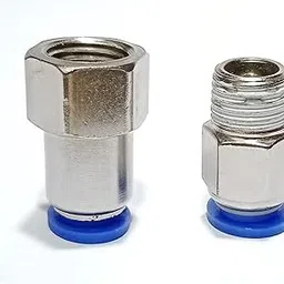 Mass Pro Pneumatic Push Type Connector - 1/4" x 8mm Thread, Quick Fittings Set, Easy Installation, Durable Metal, Male and Female Joint for Efficient Pneumatic Systems-picture-32
