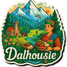 Dalhousie Decorative Wooden Fridge Magnet, HD Print, 7.6x7.6 cm, Dalhousie Hill Station Souvenir | Fridge Decoration Magnet for Kitchen & Home Decor | Stylish Fridge Magnet-picture-62