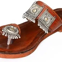 yash & co. Kholapuri Slippers for Women & Girls | Footwear for Women (Light Brown 5 UK)-picture-43