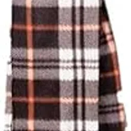 vkg Unisex Brown Check Fleece Muffler Cum Scarf (Brown Check, Free Size)-picture-44
